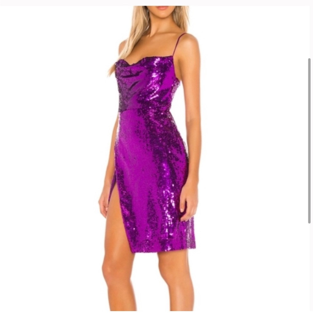 NBD REVOLVE NWT Purple Sequin Midi Dress $285 (Taylor Swift Eras Tour Vibes)